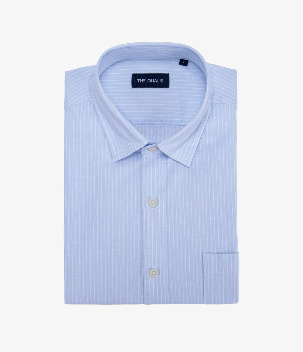 Camisa Hombre Oxford Regent M/Larga Rayas Azul