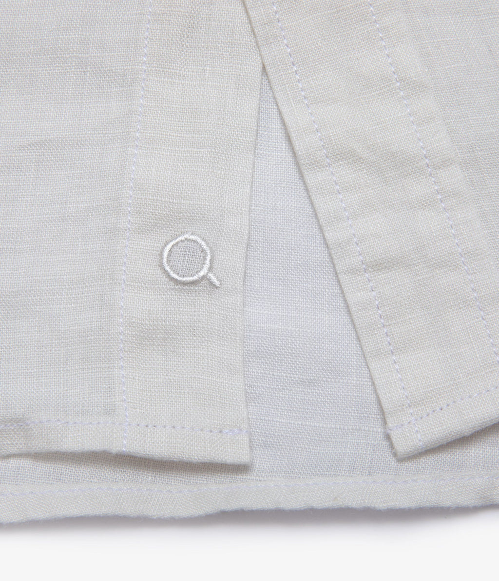 Camisa Hombre Lino Saonna M/Larga Blanca