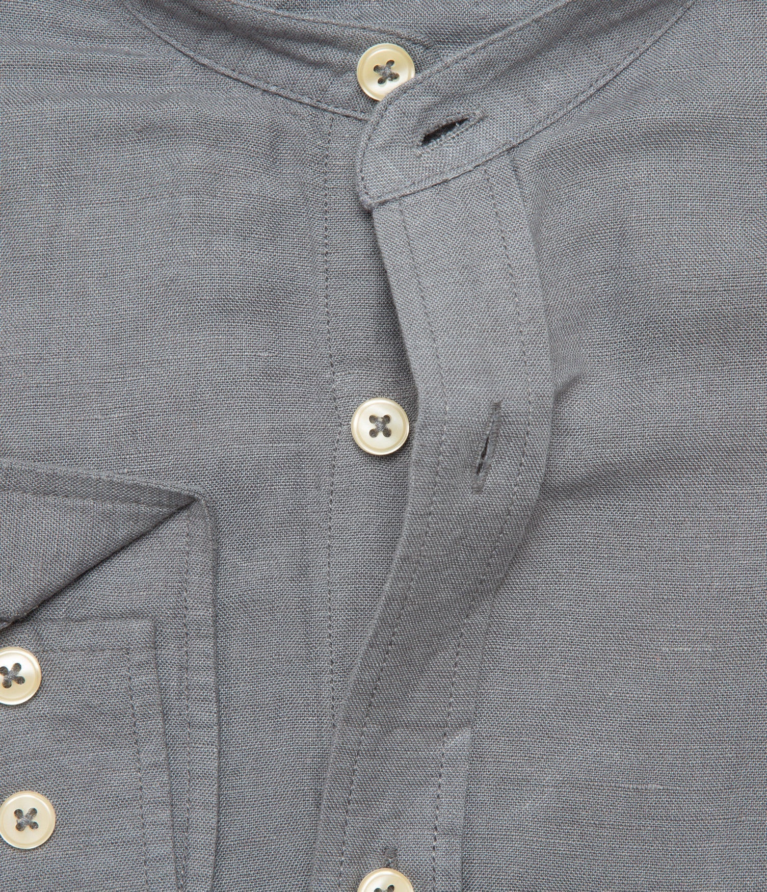 Camisa Hombre Lino Saonna M/Larga Gris