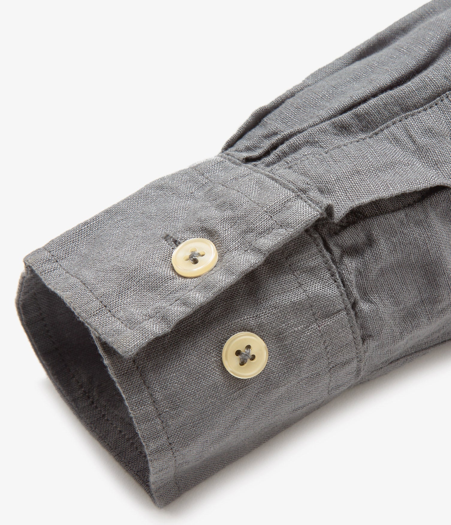 Camisa Hombre Lino Saonna M/Larga Gris