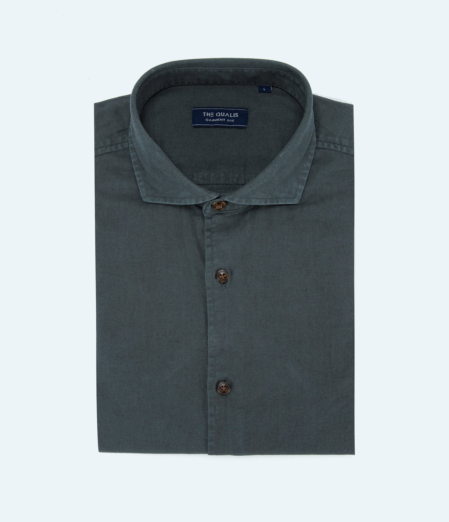 Camisa Hombre Silven M/Larga Verde Oscuro